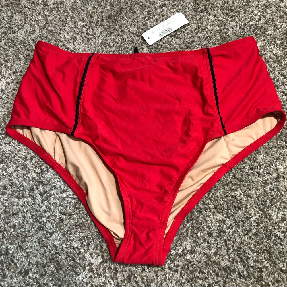 J. Crew High Waist Swim Bottoms- L